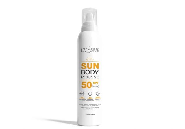 SUN BODY MOUSSE 50 SPF LEVISSIME (200 ml)