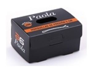 TARRINA DE 400 CLIPS NEGROS PAOLA