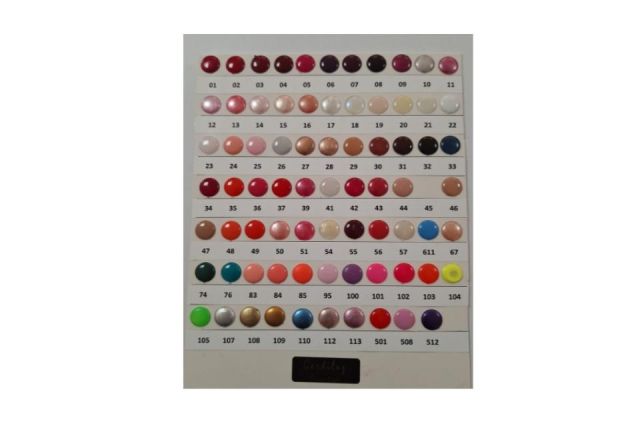 CARTA DE COLORES LACAS DE UÑAS  