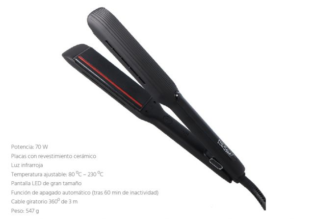 PLANCHA CON INFRARROJOS RED GLOW