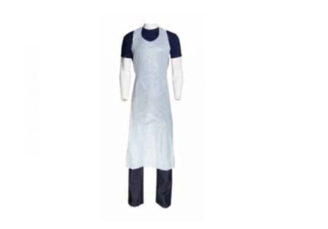 DELANTAL DESECHABLE POLIETILENO BLANCO (25 Unid.)