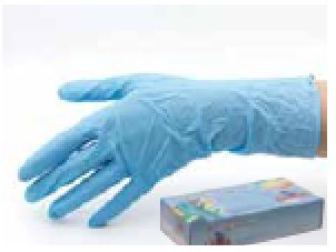 GUANTES DE NITRILO AZUL SIN POLVO T/G (100 Unid.)